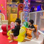 Kids taking rides at Masti zone.